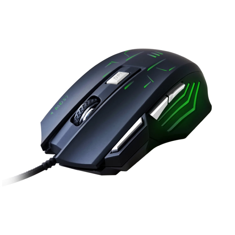 Mouse da gioco combinati con 7 tasti combinati con un clic MOS7, lunghezza cavo: 2 m Mouse da gioco combinati con 7 tasti combinati con un clic MOS7, lunghezza cavo: 2 m